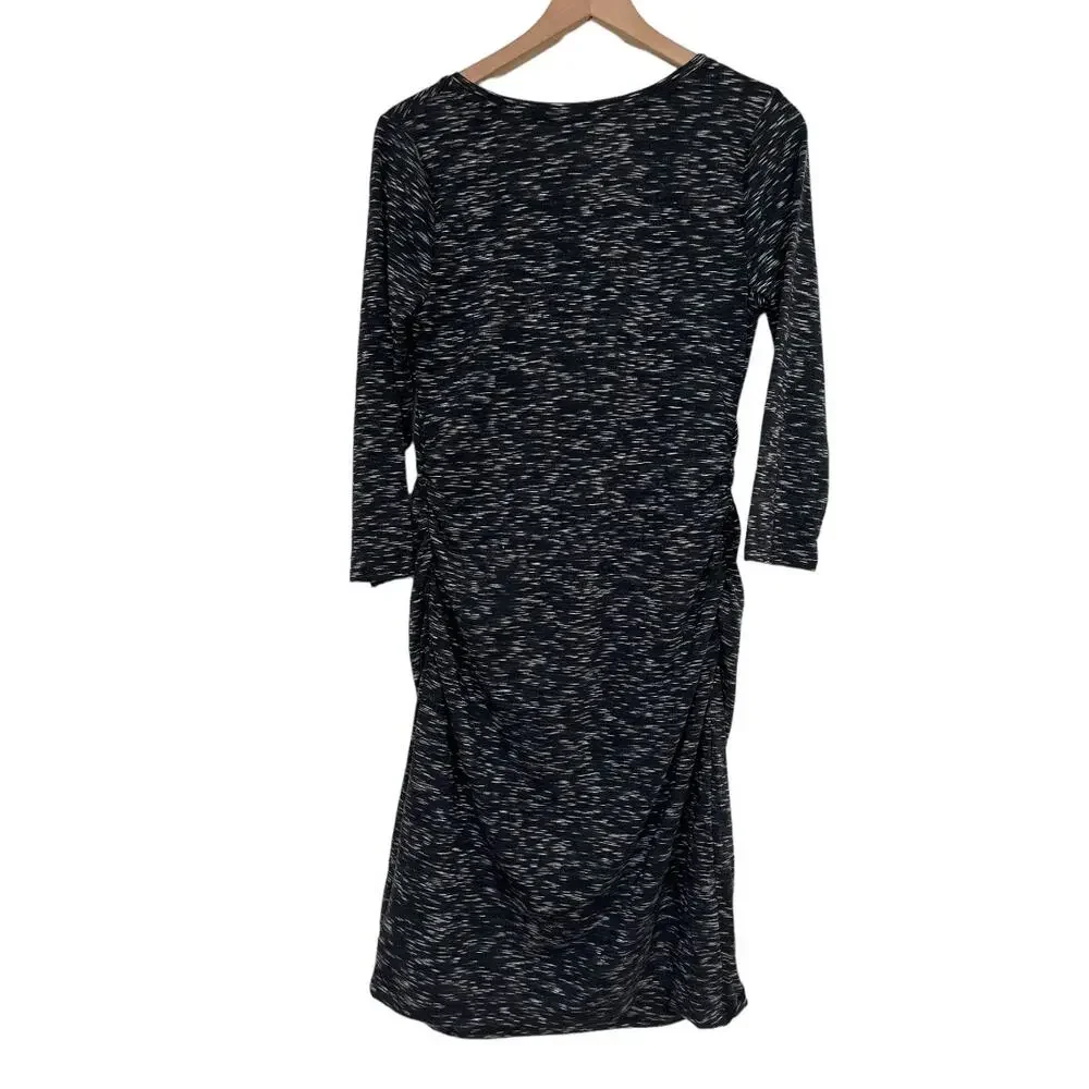 Liz Lange Maternity for Target Black Spacedye Scoop Neck Dress Size Medium
